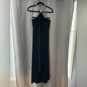 Michael Kors navy dress with rope halter size medium.